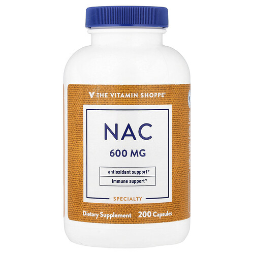 The Vitamin Shoppe, NAC, 600 mg, 200 Kapseln