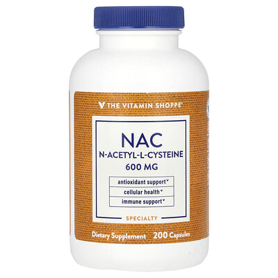 The Vitamin Shoppe NAC 600 mg 200 Capsules