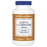 The Vitamin Shoppe Acetyl-L-Carnitine, 500 mg, 120 Capsules product packaging