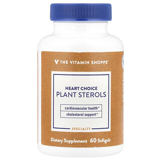 The Vitamin Shoppe, ハートチョイス植物性ステロール、ソフトジェル60粒