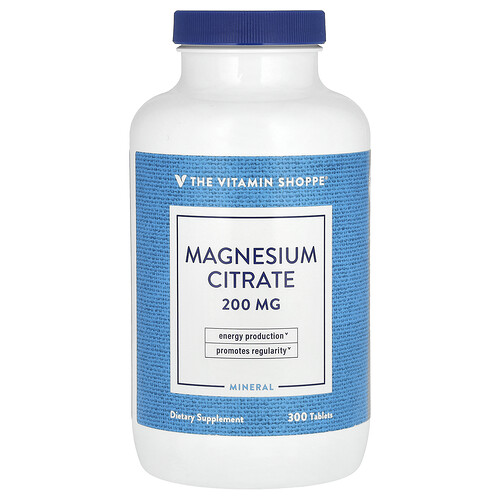 The Vitamin Shoppe Magnesium Citrate, 200 mg, 300 Tablets