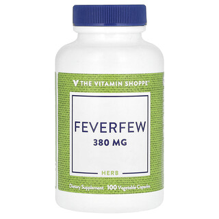 The Vitamin Shoppe, 피버퓨, 380mg, 베지 캡슐 100정