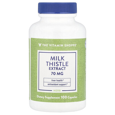 The Vitamin Shoppe  Milk Thistle Extract  70 mg  100 Capsules