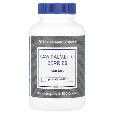 The Vitamin Shoppe  Men's Saw Palmetto Berries  540 mg  100 Capsules