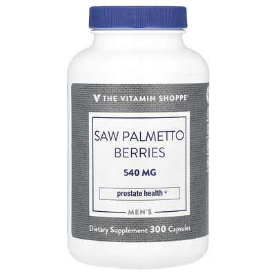 The Vitamin Shoppe  Men's Saw Palmetto Berries  540 mg  300 Capsules