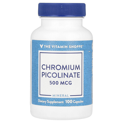 ザ・ビタミンショップ The Vitamin Shoppe, ピコリン酸クロム、500mcg、100粒