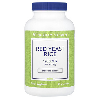 The Vitamin Shoppe, Қызыл ашытқы күріш, 240 капсулалары (600 капсуладағы мг)
