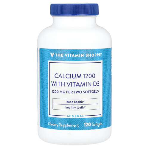 The Vitamin Shoppe, Calcium 1200 with Vitamin D3, Calcium 1200 mit Vitamin D3, 120 Weichkapseln
