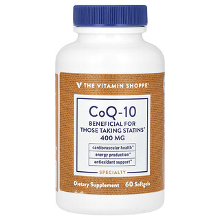 The Vitamin Shoppe, CoQ-10, 400 mg, 60 zachte gels