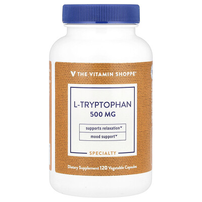 The Vitamin Shoppe  L-Tryptophan  500 mg  120 Vegetable Capsules