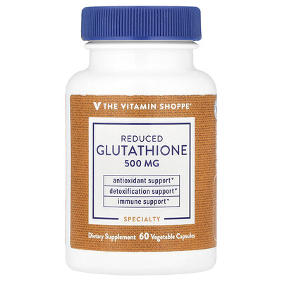 The Vitamin Shoppe  Reduced Glutathione  500 mg  60 Vegetable Capsule