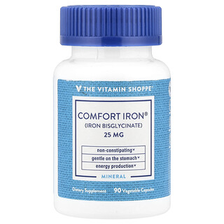 The Vitamin Shoppe, Comfort Iron®, 25 mg , 90 Vegetable Capsules