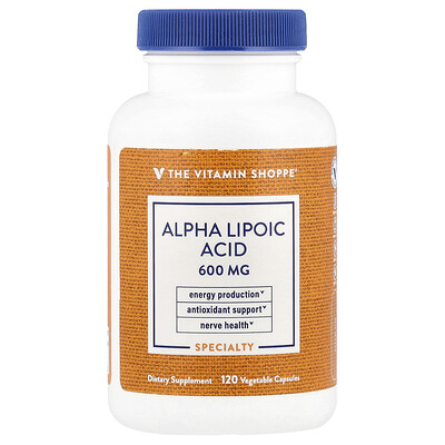 The Vitamin Shoppe  Alpha Lipoic Acid  600 mg   120 Vegetable Capsules