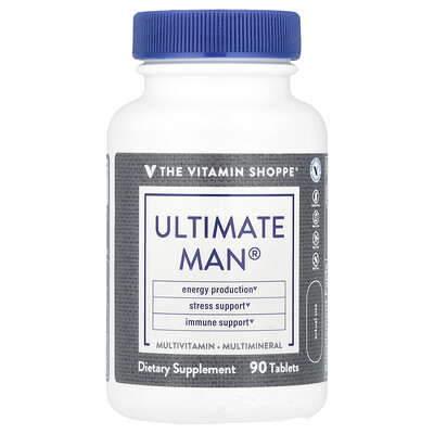 The Vitamin Shoppe  Ultimate Man®  Multivitamin & Multimineral  90 Tablets