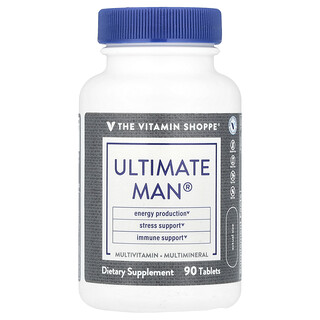 The Vitamin Shoppe, Ultimate Man®, Multivitamin & Multimineral, 90 Tablets