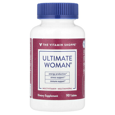 The Vitamin Shoppe  Ultimate Woman®  Multivitamin & Multimineral  90 Tablets
