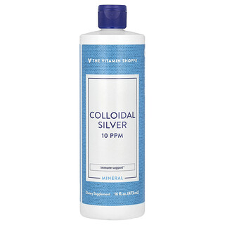 The Vitamin Shoppe, Koloid Perak, 10 PPM, 473 ml (16 ons cairan)