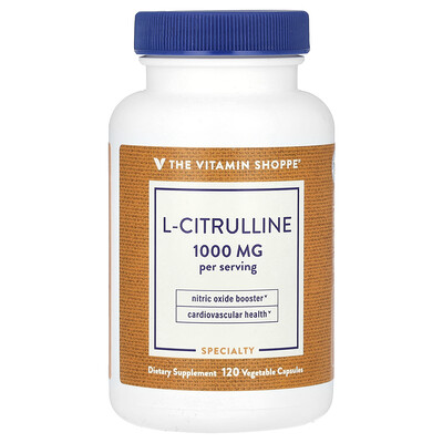 The Vitamin Shoppe  L-Citrulline  1 000 mg  120 Vegetable Capsules (500 mg per Capsule)