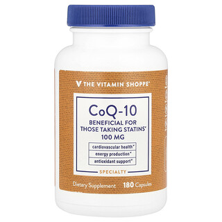The Vitamin Shoppe, CoQ-10, 100 mg, 180 Capsules