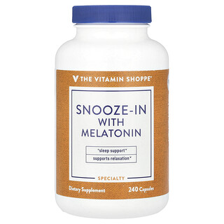 The Vitamin Shoppe, Snooze-In With Melatonin, 240 Capsules