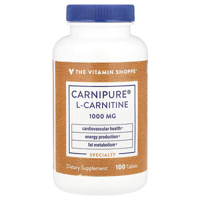 The Vitamin Shoppe  Carnipure® L-Carnitine  1 000 mg  100 Tablets