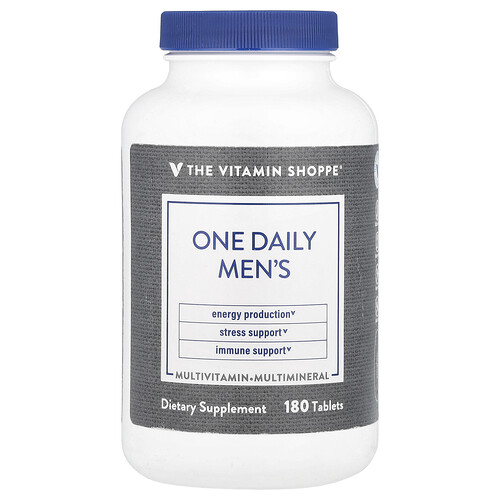The Vitamin Shoppe One Daily Men's, 180 Tablets