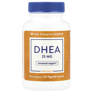 The Vitamin Shoppe, DHEA, 25 mg, 120 Kapsul Sayuran