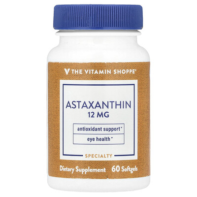 The Vitamin Shoppe Astaxanthin 12 mg 60 Softgels