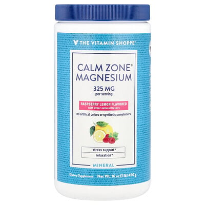 Photos - Vitamins & Minerals The Vitamin Shoppe, Calm Zone®, Magnesium, Raspberry Lemon, 16 oz  VSI-03163(450 g)