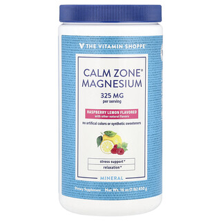 The Vitamin Shoppe, Calm Zone®, magneziu, zmeură lămâie, 16 oz (450 g)