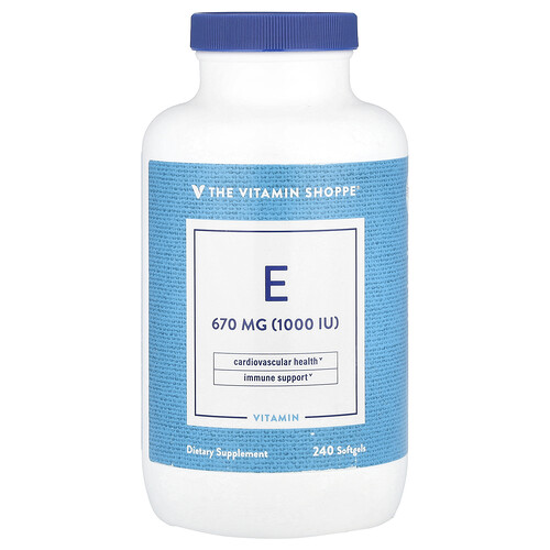 The Vitamin Shoppe Vitamin E, 670 mg (1,000 IU), 240 Softgels