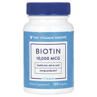 The Vitamin Shoppe‏, بيوتين ، 10،000 مكجم ، 120 كبسولة