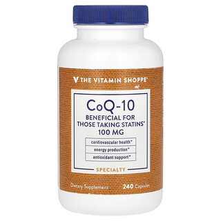 The Vitamin Shoppe, CoQ-10, 100 mg, 240 Capsules