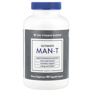The Vitamin Shoppe, Pánsky Ultimate Man-T, 180 rastlinných kapsúl