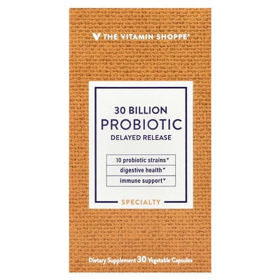 Photos - Vitamins & Minerals The Vitamin Shoppe, Probiotic, 30 Billion CFU, 30 Vegetable Capsules VSI-03452