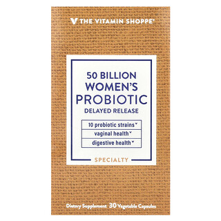 The Vitamin Shoppe, Women's Probiotic, 50 Billion, 30 Vegetable Capsules