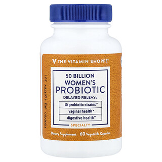 The Vitamin Shoppe（ザ ビタミン ショップ）, 女性向けプロバイオティクス、500億、ベジカプセル60粒