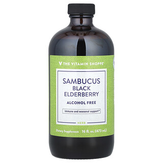 The Vitamin Shoppe, Sambucus Siyah Mürver, Alkol İçermez, 16 fl oz (473 ml)