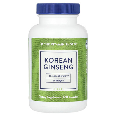 The Vitamin Shoppe  Korean Ginseng  648 mg  120 Capsules