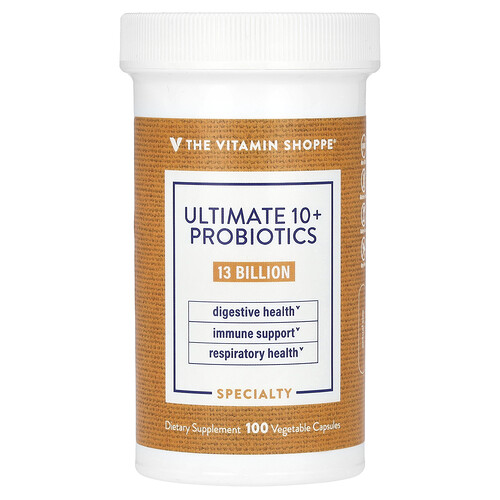 The Vitamin Shoppe Ultimate 10+ Probiotics, 13 Billion CFU, 100 Vegetable Capsules