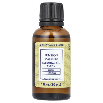 The Vitamin Shoppe  100% Pure Essential Oil Blend  Tension  1 fl oz (30 ml)