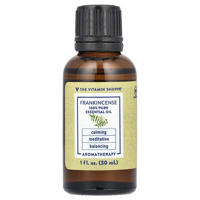 The Vitamin Shoppe  100% Pure Essential Oil  Frankincense   1 fl oz (30 ml)