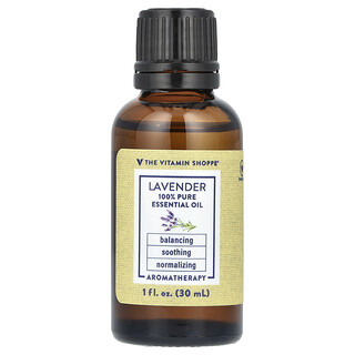 The Vitamin Shoppe, 100% καθαρό αιθέριο έλαιο, λεβάντα, 30 ml