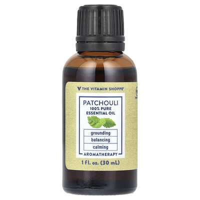 The Vitamin Shoppe  100% Pure Essential Oil  Patchouli   1 fl oz (30 ml)
