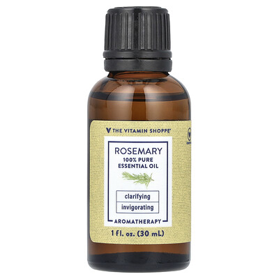 The Vitamin Shoppe  100% Pure Essential Oil  Rosemary  1 fl oz (30 ml)