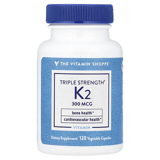 The Vitamin Shoppe, Vitamin K2, 300 mcg, 120 pflanzliche Kapseln
