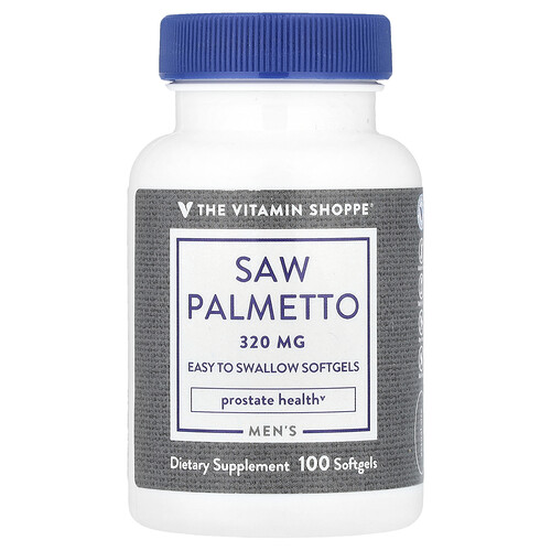 The Vitamin Shoppe Men's Saw Palmetto, 320 mg, 100 Softgels