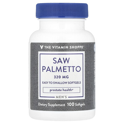 The Vitamin Shoppe  Men's Saw Palmetto  320 mg  100 Softgels