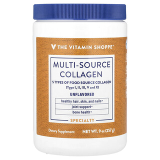 The Vitamin Shoppe, Multi-source collageen, zonder smaak, 9 oz (257 g)