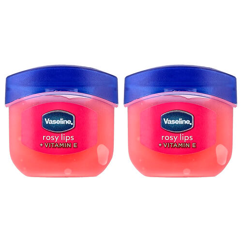 Vaseline, Lip Therapy® Jelly, Rosy Lips, 2 Pack, 0.25 oz (7 g) Each